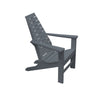 A&L Furniture Amish-Made Poly New Hope Chair, Dark Gray