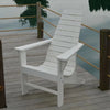 A&L Furniture Amish-Made Poly New Hope Chair, White