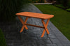 A&L Furniture Amish-Made Poly Folding Oval Coffee Table, Orange