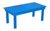 A&L Furniture Amish-Made Poly Hampton Coffee Table, Blue