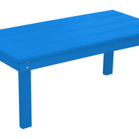 A&L Furniture Amish-Made Poly Hampton Coffee Table, Blue