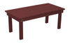 A&L Furniture Amish-Made Poly Hampton Coffee Table, Cherrywood