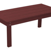 A&L Furniture Amish-Made Poly Hampton Coffee Table, Cherrywood