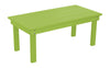 A&L Furniture Amish-Made Poly Hampton Coffee Table, Tropical Lime