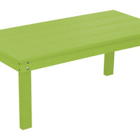 A&L Furniture Amish-Made Poly Hampton Coffee Table, Tropical Lime