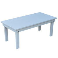 A&L Furniture Amish-Made Poly Hampton Coffee Table, White