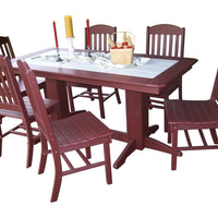 A&L Furniture Co. Amish-Made Poly 7pc Classic Dining Sets