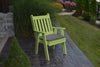 A&L Furniture Amish-Made Poly Traditional English Chair, Tropical Lime