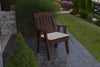 A&L Furniture Amish-Made Poly Royal English Chair, Tudor Brown