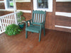 A&L Furniture Amish-Made Poly Royal English Chair, Turf Green