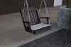 A&L Furniture Amish-Made Poly Royal English Chair Swing, Black
