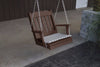 A&L Furniture Amish-Made Poly Royal English Chair Swing, Tudor Brown
