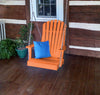 A&L Furniture Co. Amish-Made Poly Adirondack Chair Swing, Orange