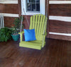 A&L Furniture Co. Amish-Made Poly Adirondack Chair Swing, Tropical Lime