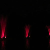 Red light from Anjon Floating Fountain LED Light Kits