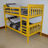 A&L Furniture Co. VersaLoft Twin Mission Bunkbed, Canary Yellow