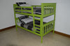 A&L Furniture Co. VersaLoft Twin Mission Bunkbed, Lime Green