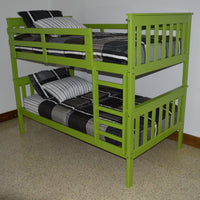 A&L Furniture Co. VersaLoft Twin Mission Bunkbed, Lime Green