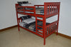 A&L Furniture Co. VersaLoft Twin Mission Bunkbed, Tractor Red