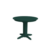 A&L Furniture Co. Amish-Made Counter-Height Round Poly Dining Tables
