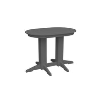 A&L Furniture Amish-Made Counter-Height Oval Poly Dining Tables