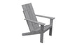 A&L Furniture Cedar Wood Modern Adirondack Chair, Gray