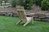 A&L Furniture Cedar Wood Modern Adirondack Chair, Unfinished