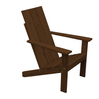 A&L Furniture Cedar Wood Modern Adirondack Chair, Walnut Stain