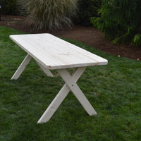 A&L Furniture Co. Cross-Legged Amish-Made Spruce Picnic Tables