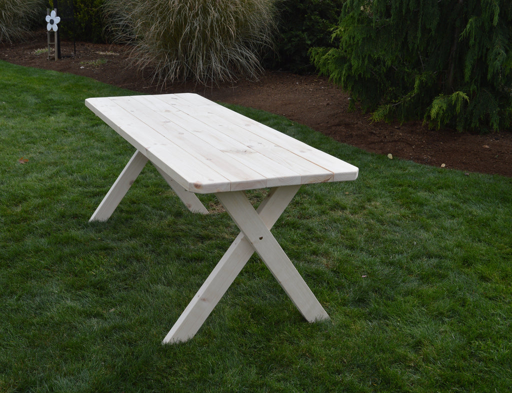 A&L Furniture Co. Cross-Legged Amish-Made Spruce Picnic Tables