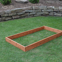 A&L Furniture Co. Amish-Made Cedar Single Layer Raised Garden Bed, Cedar Stain