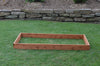 Side view of A&L Furniture Co. Amish-Made Cedar Single Layer Raised Garden Bed, Cedar Stain