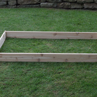 Side view of A&L Furniture Co. Amish-Made Cedar Single Layer Raised Garden Bed, Unfinished