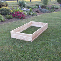 A&L Furniture Co. Amish-Made Cedar Double Layer Raised Garden Bed, Unfinished