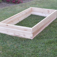 A&L Furniture Co. Amish-Made Cedar Double Layer Raised Garden Bed, Unfinished