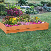 A&L Furniture Co. Amish-Made Cedar Double Layer Raised Garden Bed, Cedar Stain