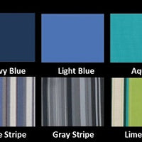 Color options for A&L Furniture Co. Weather-Resistant Acrylic Cushions