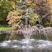 EasyPro ASJ15 nozzle creating a beautiful three-tiered fountain display