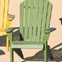 Amish-Made Poly FOLDING Fanback Adirondack Chairs - Local Pickup ONLY in Downingtown PA