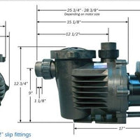 Dimensions for PerformancePro Artesian2 High Head Pumps
