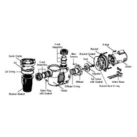 Exploded view of PerformancePro ArtesianPRO pumps with Seal Kits