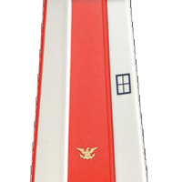 Amish-Made Hybrid Wood and Poly Vertical Panel Style Patriotic Lighthouse