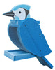 Beaver Dam Woodworks Amish-Made Deluxe Bluejay-Shaped Bird Feeder