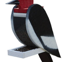 Beaver Dam Woodworks Amish-Made Deluxe Woodpecker-Shaped Bird Feeder