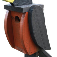 Beaver Dam Woodworks Amish-Made Deluxe Robin-Shaped Birdhouse