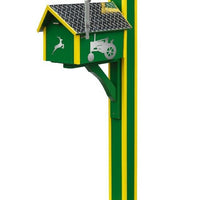Amish-Made Deluxe John Deere Mailbox with Mail Post