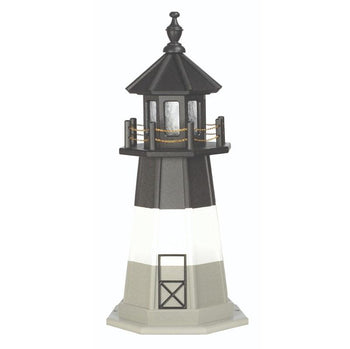Octagonal Amish-Made Poly Oak Island, NC Replica Lighthouses