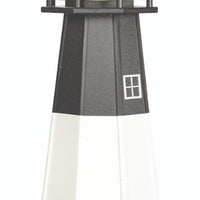 Octagonal Amish-Made Poly Oak Island Lighthouse, 5' Tall