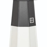 Octagonal Amish-Made Poly Oak Island Lighthouse, 6' Tall