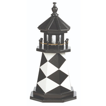 Octagonal Amish-Made Hybrid (Wood/Poly) Cape Lookout, NC Replica Lighthouses